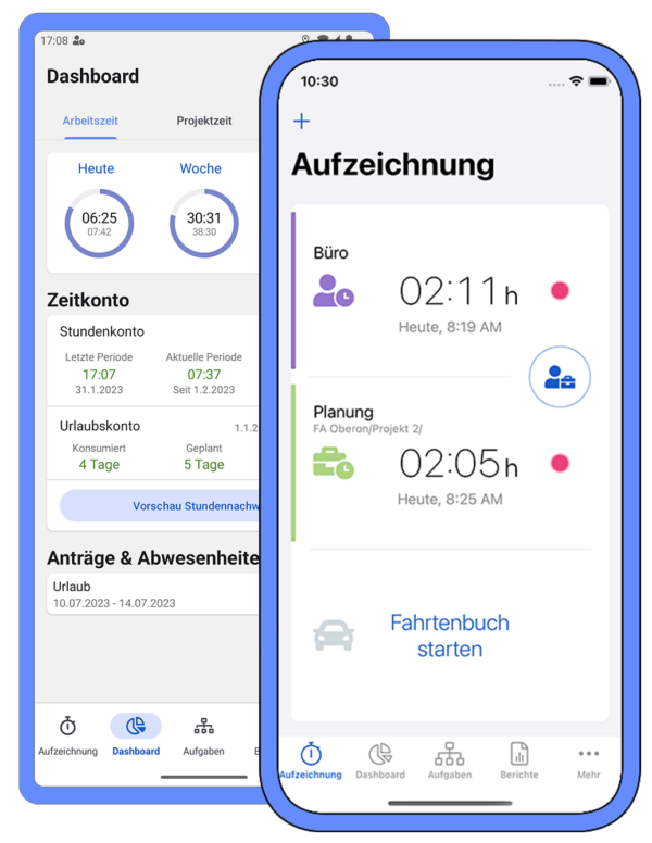 Zeiterfassung per App