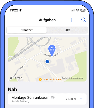 zeiterfassung app gps